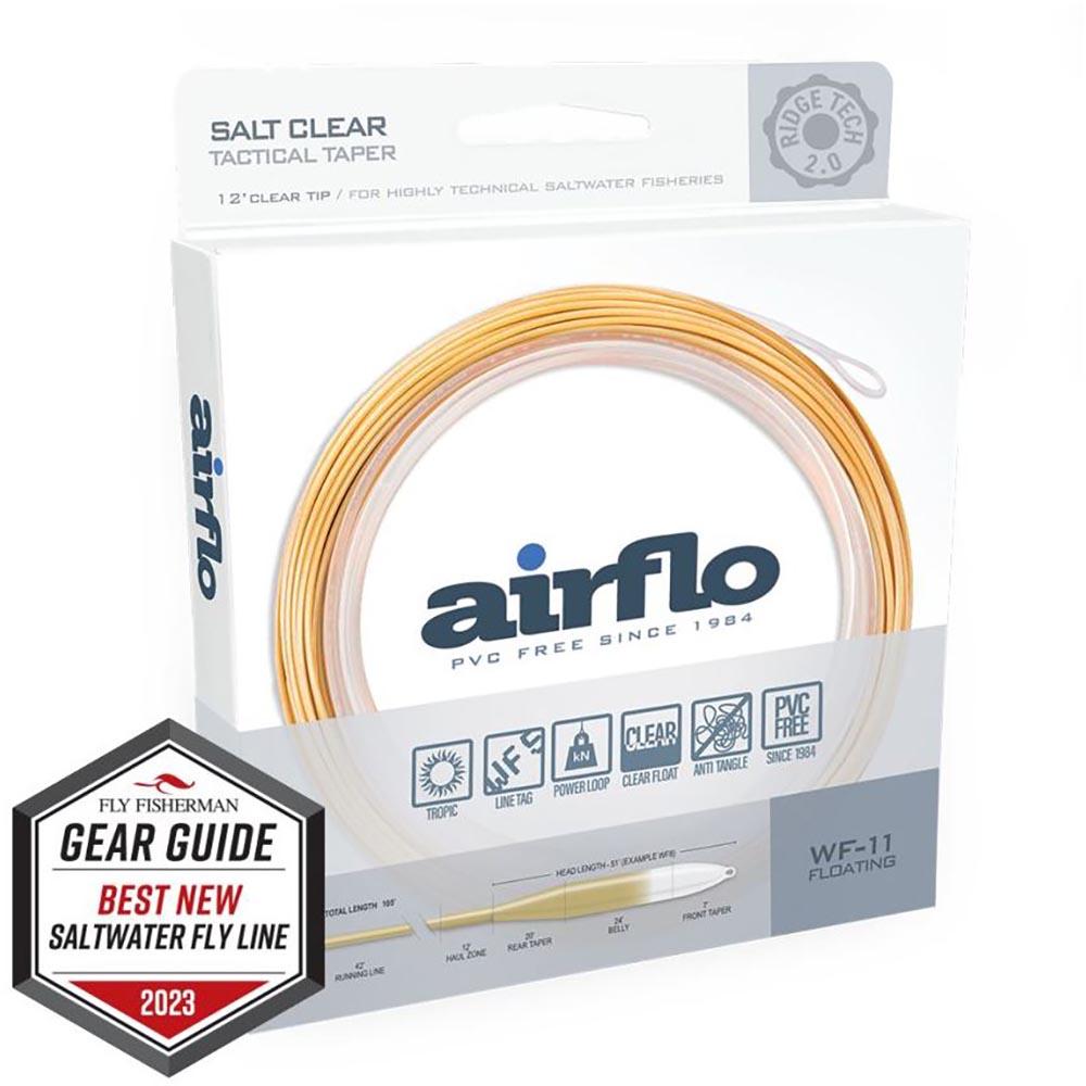 Airflo Ridge 2.0 Flats Tactical 12' Clear Tip Fly Line in Clear and Tan